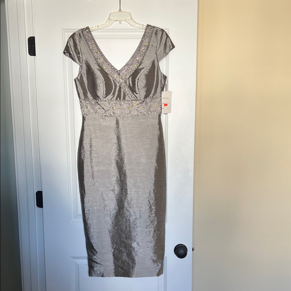 NWT Annabelle Silver Embellished Midi Dress